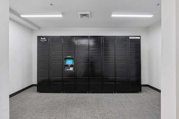 Package Lockers at The Flats at Riverwoods, Provo, Utah