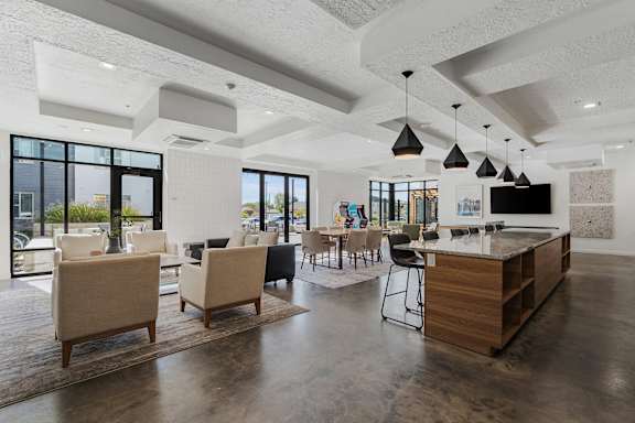 Clubhouse with Bar at The Flats at Riverwoods, Provo