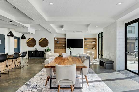 Dining Room at The Flats at Riverwoods, Provo