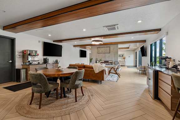 Well Lit Living Room at The Flats at Riverwoods, Utah