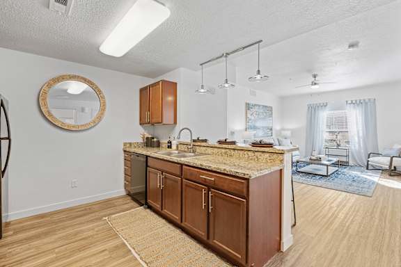 Kitchen with sink, faucet and cabinets at The View on 20th, Utah, 84401
