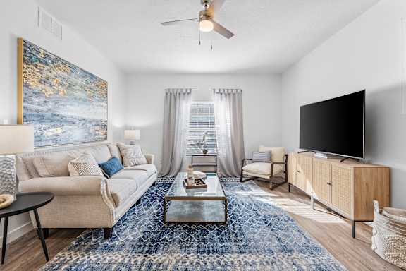 Living Room with natural light at The View on 20th, Ogden, Utah