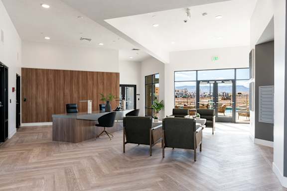 Reception area with seating area at The Vue At Desert Color, St. George