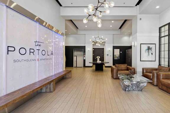 the lobby of the portola southeast conference center