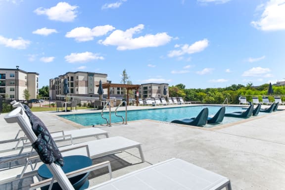 Northside at the Woodlands Resort-Style Swimming Pool with Lounge Chairs