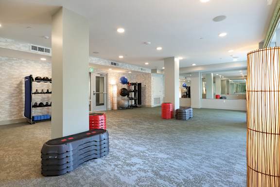 Park on First Apartments Fitness Center Yoga Studio