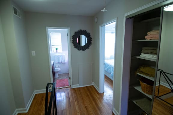 Three Bedroom A Bedroom Hallway