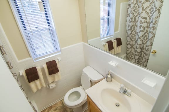 Brookville Townhomes Three Bedroom Bathroom 1