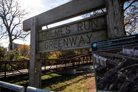 Holmes Run Greenway Signage Photo