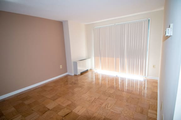 Steward Tower One Bedroom Living Area Patio Entry 2