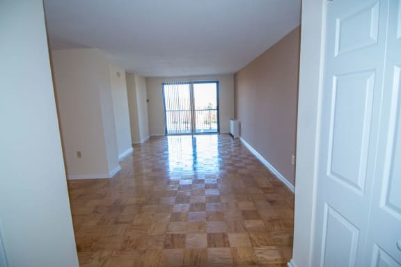 Steward Tower Two Bedroom Entryway with Patio Open