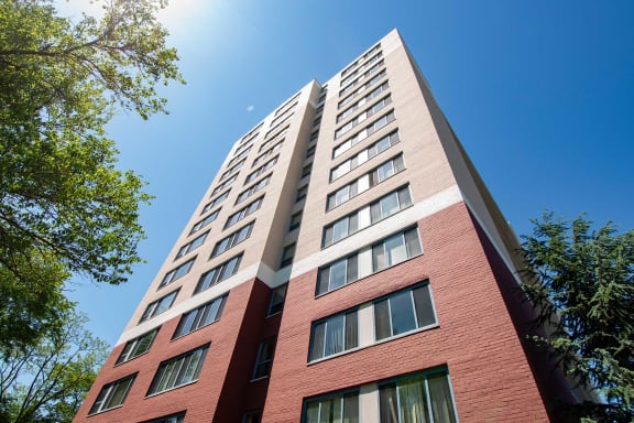 Steward Tower Apartments Building Angled