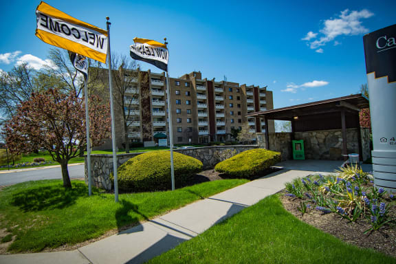 Carriage Park Apartments Covered Bus Stop