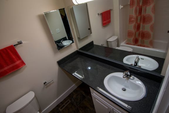 Maplewood Two Bedroom Duplex Second  Bathroom