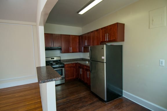 The Abby Apartments Two Bedroom A Kitchen