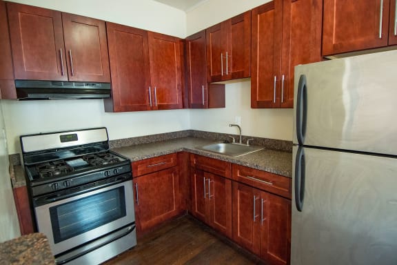 The Abby Apartments Two Bedroom A Kitchen Close