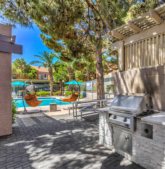 Madison at Black Mountain apartments photo of a Outdoor Lounge and Grill Area