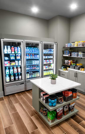 a pantry area with a variety of pantry items