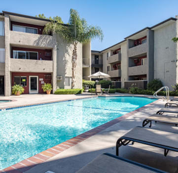 Refreshing Pool at Northview-Southview Apartments, Reseda, California