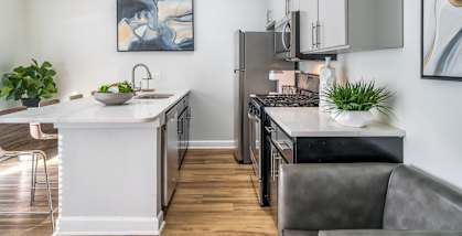 Model Kitchen at Iris Luxury Apartments, Memphis