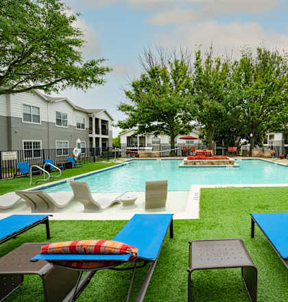 view at the pool at Enclave