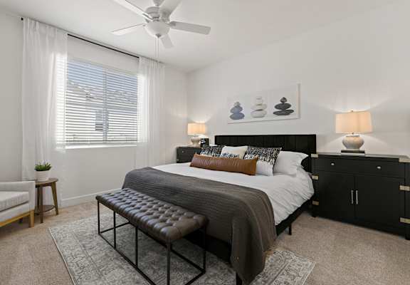 Bedroom at Willow 38 Apartments in Phoenix Arizona
