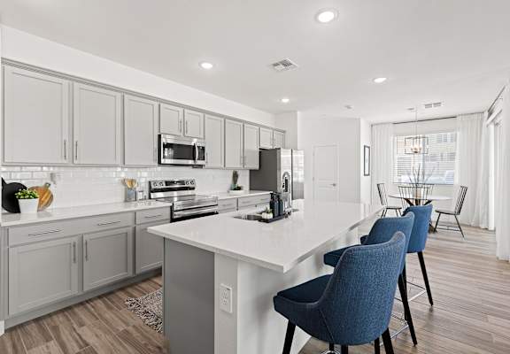 Kitchen and Dining Area at Willow 38 Townhomes