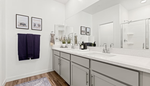 Double sink Bathroom Vanity at Willow 38 in Phoneix Arizona 2023