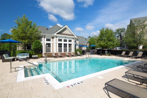 Swimming Pool at Huntington Townhomes in Shelton, CT
