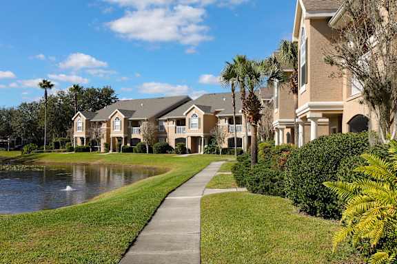  Beautiful scenic area with sidewalks