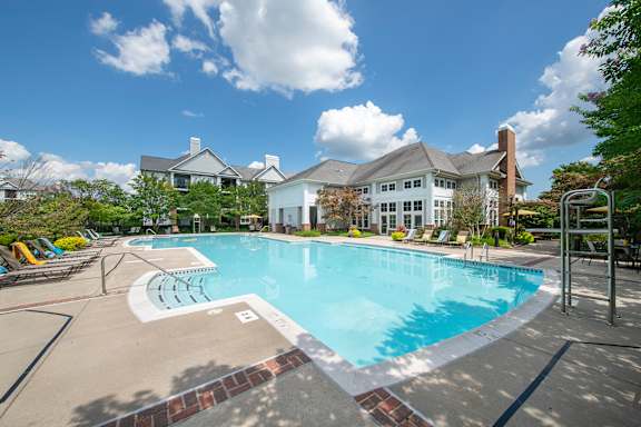 Pool View at The Apartments at Cambridge Court, Rosedale