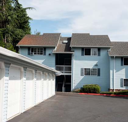 Wingsong Garages at Wingsong Manor Apartments, Portland, OR 97215