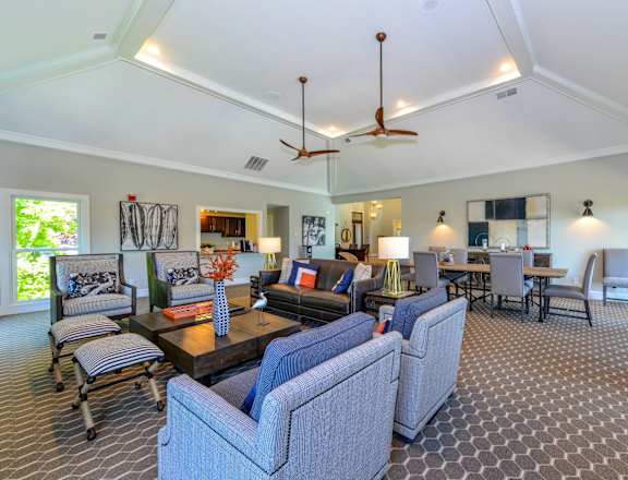 Clubhouse lounge at Hampton Woods, Shawnee, Kansas