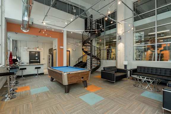 Billiard Table at The Locks Apartments, Richmond, 23219