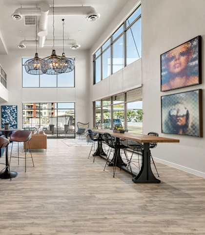 Luxury Lounge at V on Broadway Apartments, Tempe, AZ