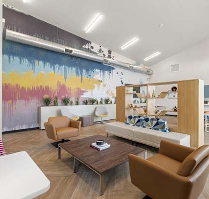 a living room with couches and chairs and a table at SECOND AVE COMMONS | BRAND-NEW, Mesa, Arizona