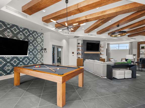 Clubhouse with Billiards with Seating at Tucson Landing, Tucson, AZ 85714