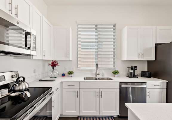 Two Bedroom Kitchen at Casitas Catalina Apartments in Tucson
