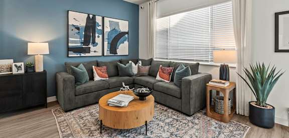 Modern Living Room at Avilla Friendship Trails, Hoschton, GA 30548