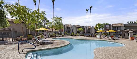 Swimming Pool and Lounge Chairs