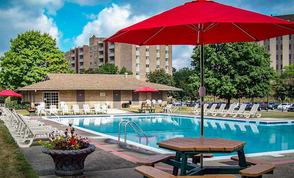 Laurel Village Apartments Pool 01