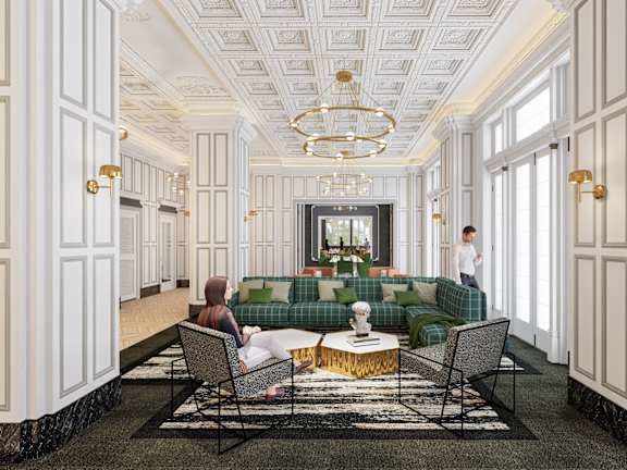 Lobby at Parkview Apartments, Tennessee, 38104