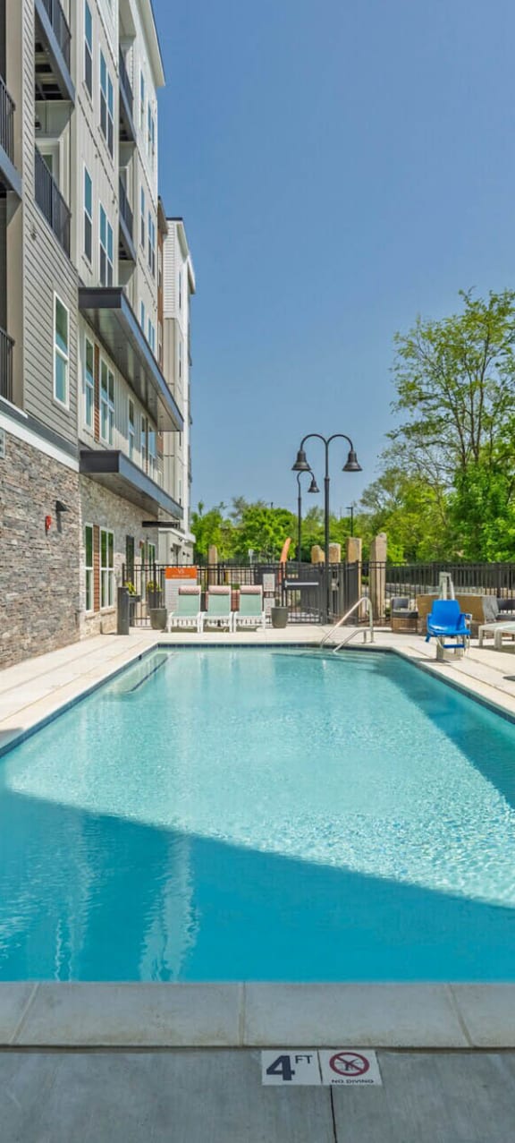 Pool at Vista at Brighton Apartments in Brighton, Michigan 