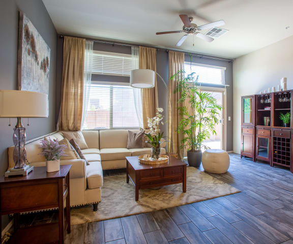 Living Room at Sabino Vista Apartment Homes in Tucson Arizona 3