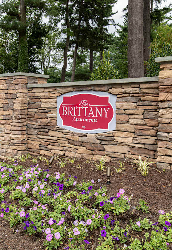 Monument Sign at Brittany Apartments, Baltimore, MD