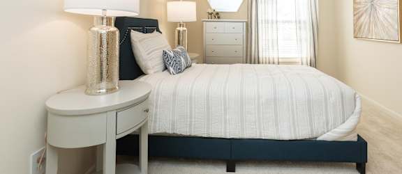 Second bedroom with natural light at Spring Hill Townhomes