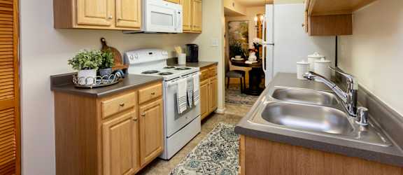 Spacious kitchen at Spring Hill Townhomes
