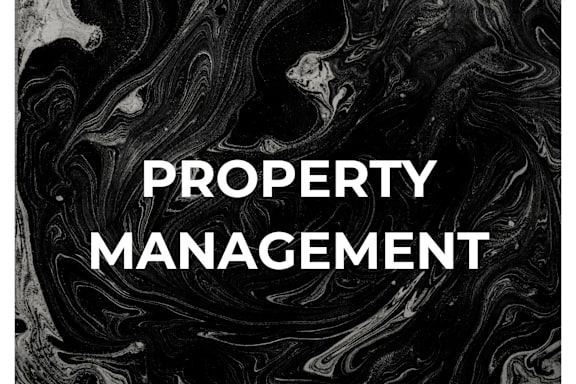 The image features the words "PROPERTY MANAGEMENT" in bold white letters.