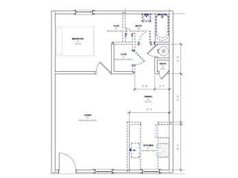 Floor Plan 1 Bedroom