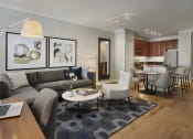 Thumbnail 1 of 14 - Living Room With Kitchen View at AVE Union, New Jersey